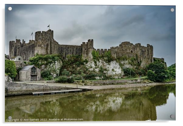 Pembroke Castle Acrylic by Ann Garrett