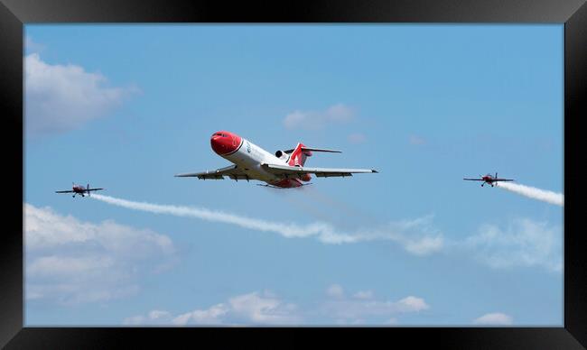 Boeing 727-2S2F and The Blades Framed Print by J Biggadike