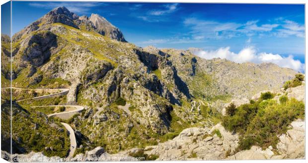 Mountain Pass of Reyes, Majorca - CR2205-7545-ORT Canvas Print by Jordi Carrio