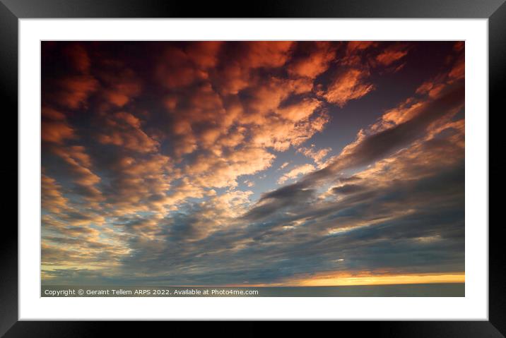 Midnight sun off coast of northern Norway Framed Mounted Print by Geraint Tellem ARPS