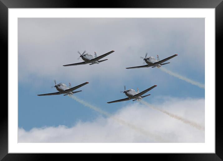 Irish Air Corps Silver Swallows Framed Mounted Print by J Biggadike