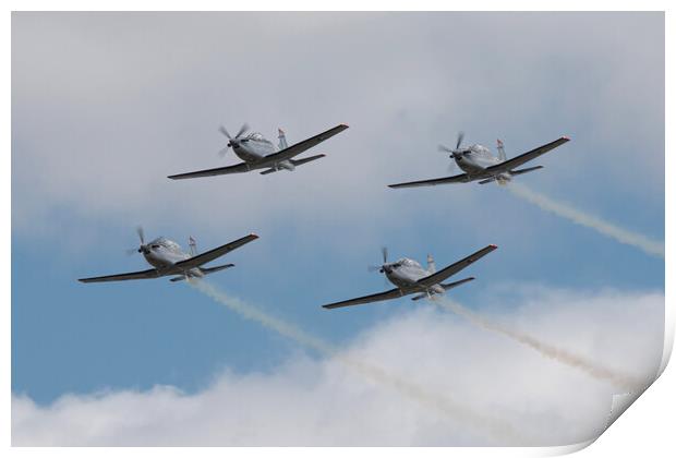Irish Air Corps Silver Swallows Print by J Biggadike