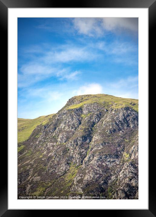 Mountain top over Buttermere Framed Mounted Print by Simon Connellan