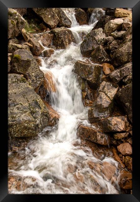 Buttermere Waterfalls Framed Print by Simon Connellan