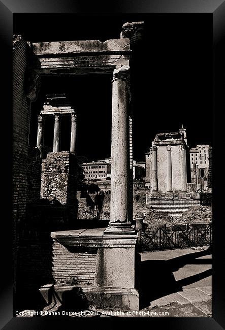 The Roman Forum Framed Print by Darren Burroughs