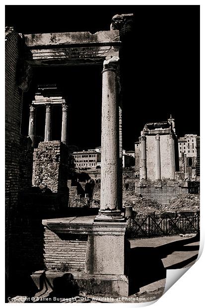 The Roman Forum Print by Darren Burroughs