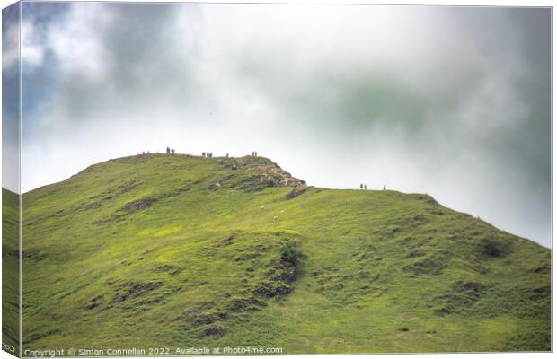 At the top, Catbells Canvas Print by Simon Connellan
