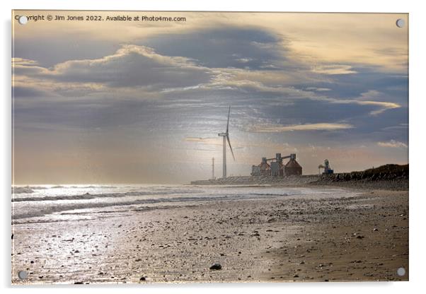 Artistic Northumbrian beach Acrylic by Jim Jones