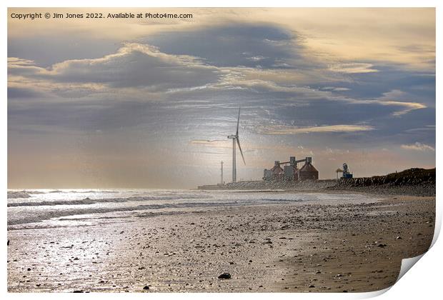Artistic Northumbrian beach Print by Jim Jones