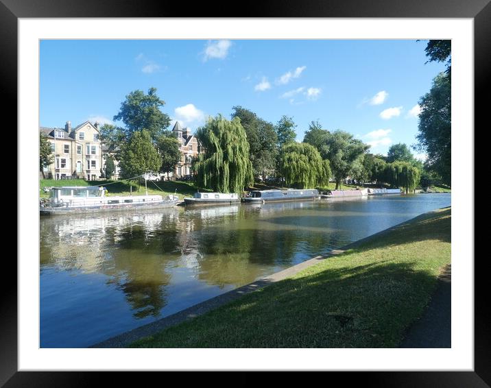 Serenity of Cambridge's River Cam Framed Mounted Print by Simon Hill
