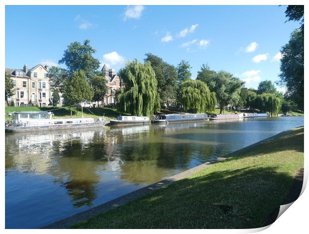 Serenity of Cambridge's River Cam Print by Simon Hill