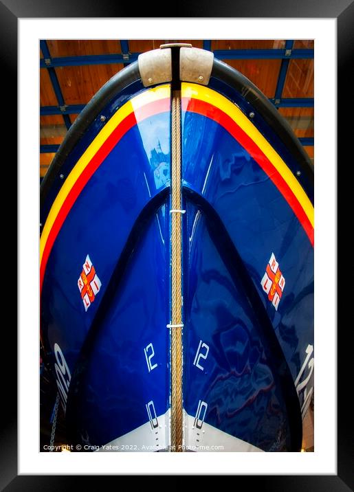RNLI Lifeboat St Ives Cornwall. Framed Mounted Print by Craig Yates