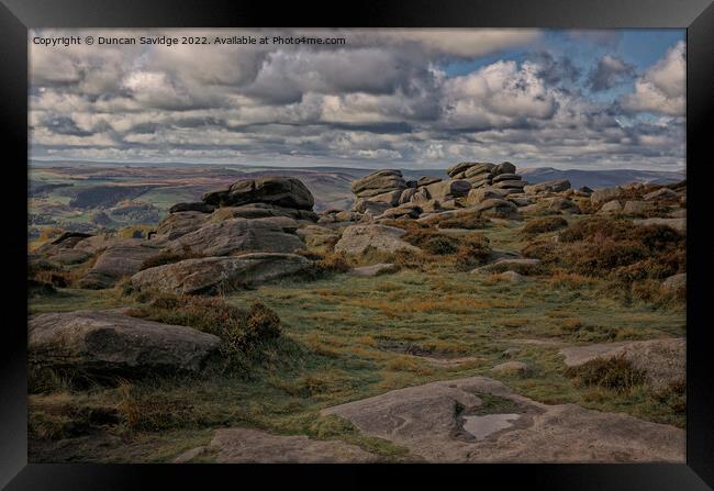 Autumn in the Peak District  Framed Print by Duncan Savidge