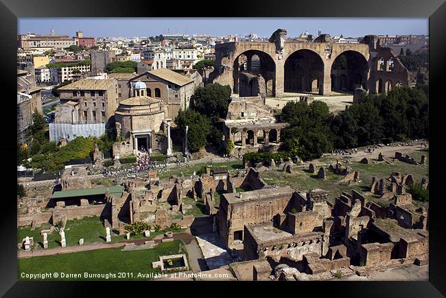 The Roman Forum Framed Print by Darren Burroughs