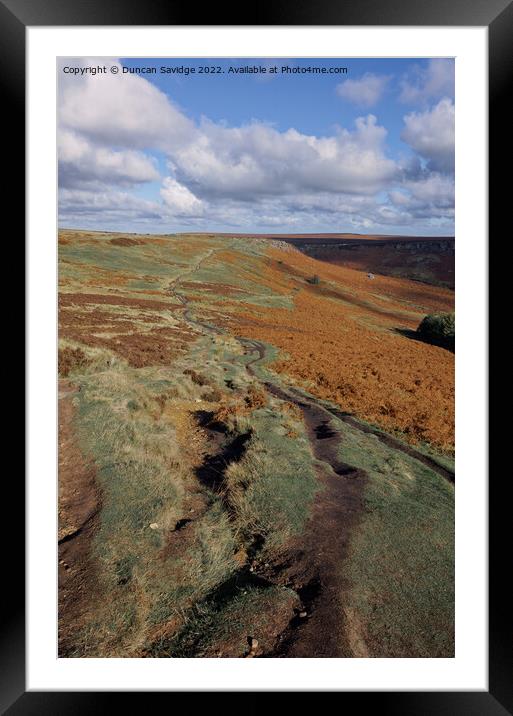 Autumn in the Peak District  Framed Mounted Print by Duncan Savidge