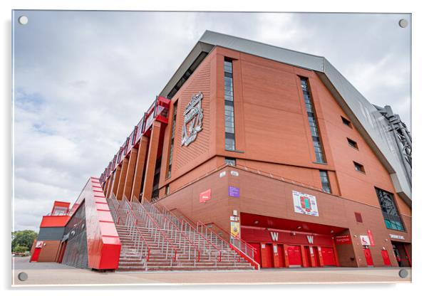 Liverpool FC main stand Acrylic by Jason Wells