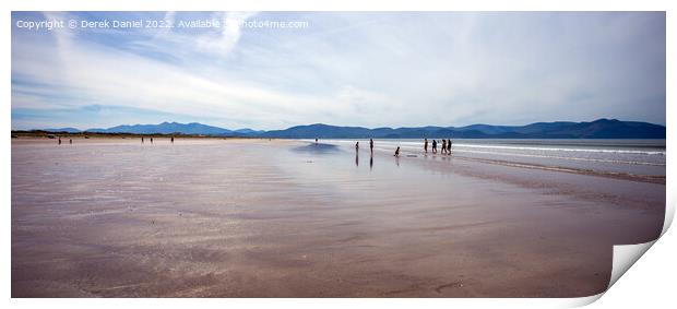 Inch beach located on the spectacular Dingle Penin Print by Derek Daniel