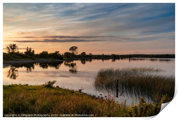 Lough Melvin Sunset Print by DiFigiano Photography