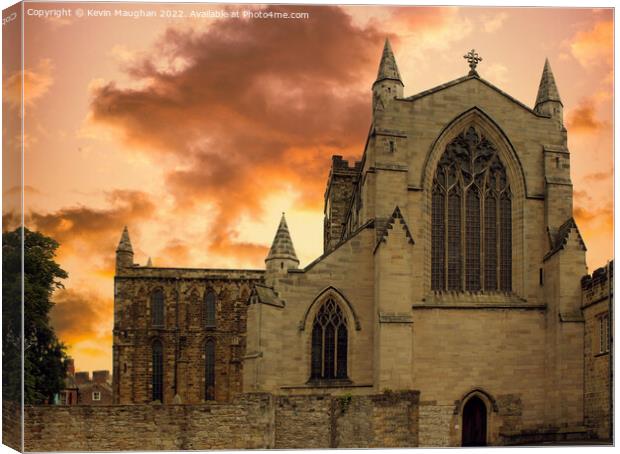 The Enchanting Hexham Abbey Canvas Print by Kevin Maughan
