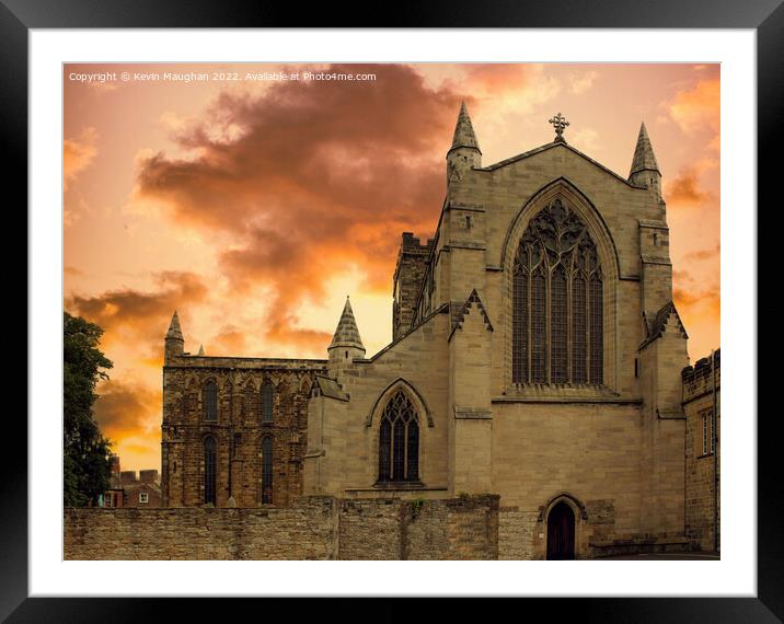 The Enchanting Hexham Abbey Framed Mounted Print by Kevin Maughan