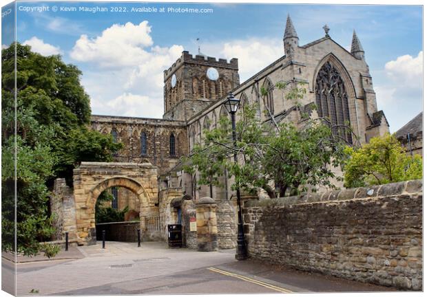 Majestic Hexham Abbey in Northumberland Canvas Print by Kevin Maughan