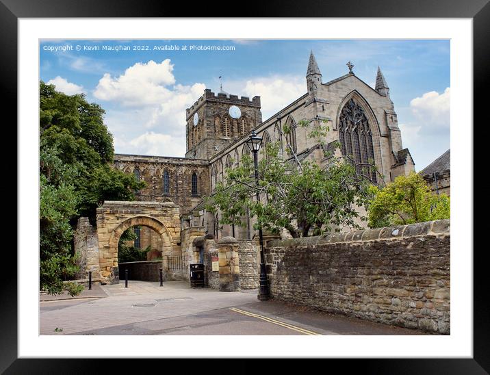 Majestic Hexham Abbey in Northumberland Framed Mounted Print by Kevin Maughan