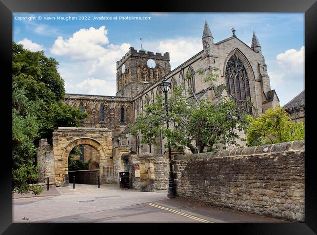 Majestic Hexham Abbey in Northumberland Framed Print by Kevin Maughan