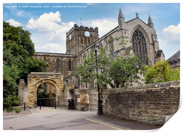 Majestic Hexham Abbey in Northumberland Print by Kevin Maughan