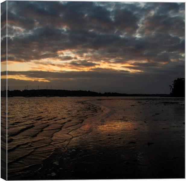 Sunrise at Pin Mill Canvas Print by Andy Shackell