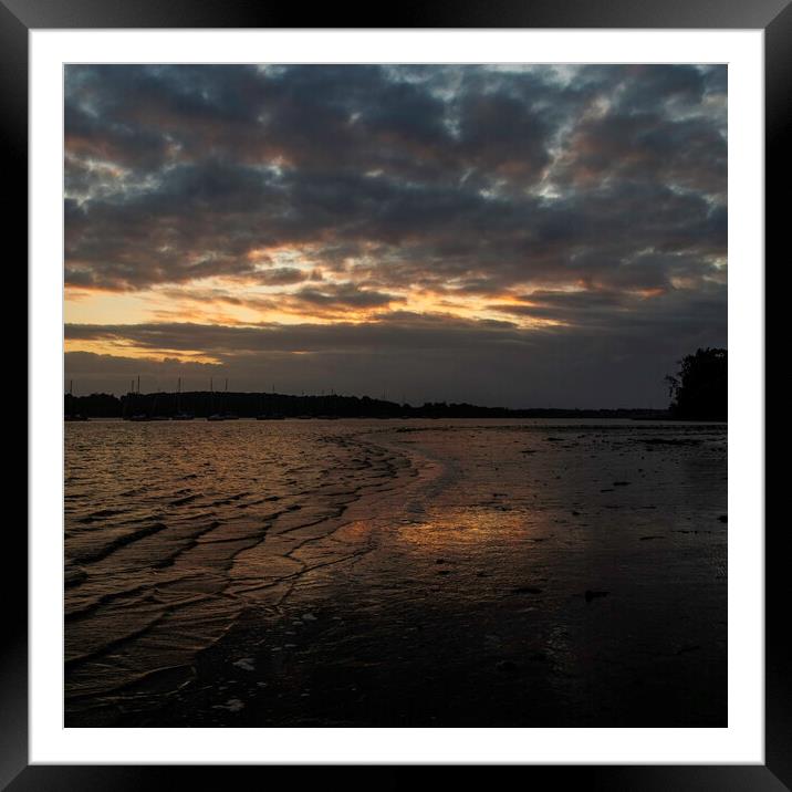 Sunrise at Pin Mill Framed Mounted Print by Andy Shackell