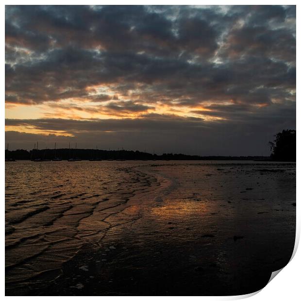 Sunrise at Pin Mill Print by Andy Shackell