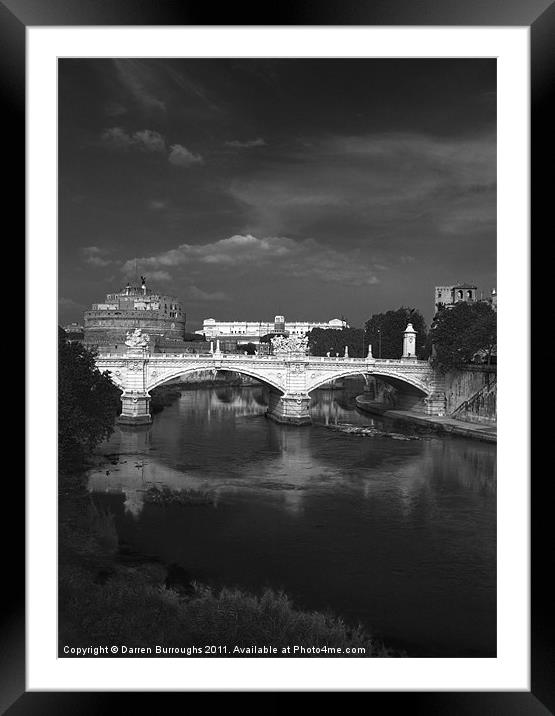 Castel Sant'Angelo Rome Framed Mounted Print by Darren Burroughs