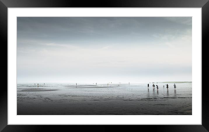 On Worthing Beach Framed Mounted Print by Mark Jones