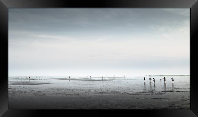 On Worthing Beach Framed Print by Mark Jones