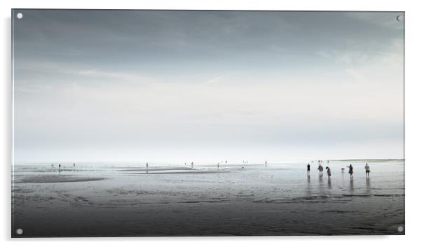 On Worthing Beach Acrylic by Mark Jones
