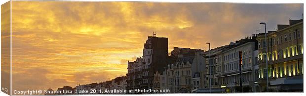 Hastings Seafront Canvas Print by Sharon Lisa Clarke
