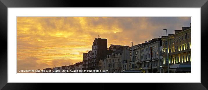 Hastings Seafront Framed Mounted Print by Sharon Lisa Clarke