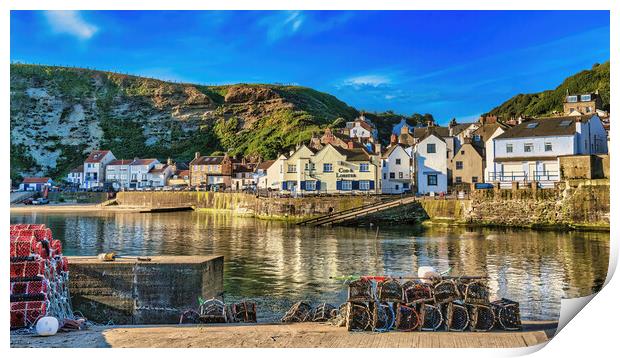 Peaceful Staithes Print by Darren Ball