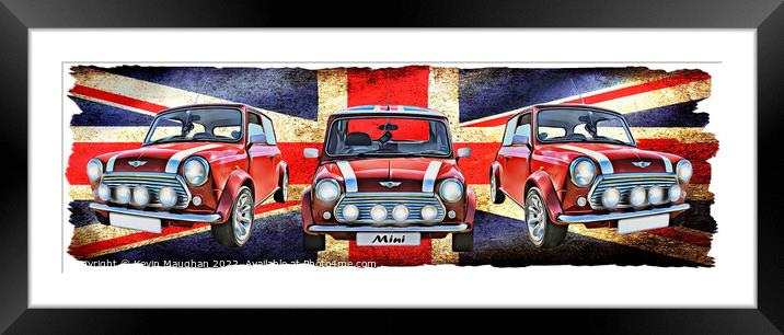 British Classic Mini - Redefined Framed Mounted Print by Kevin Maughan