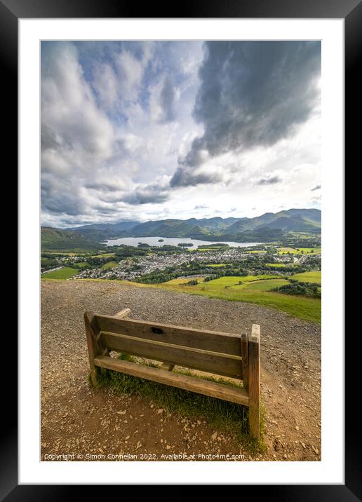 Keswick from Lattrig Framed Mounted Print by Simon Connellan