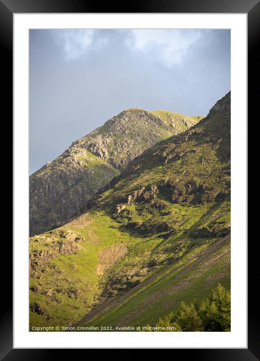 Honister Mountains Framed Mounted Print by Simon Connellan