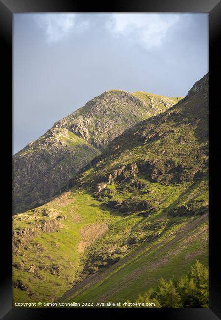 Honister Mountains Framed Print by Simon Connellan
