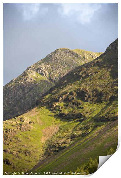 Honister Mountains Print by Simon Connellan