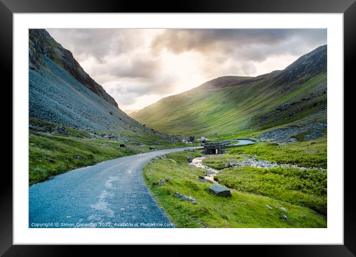 Honister Storm Framed Mounted Print by Simon Connellan