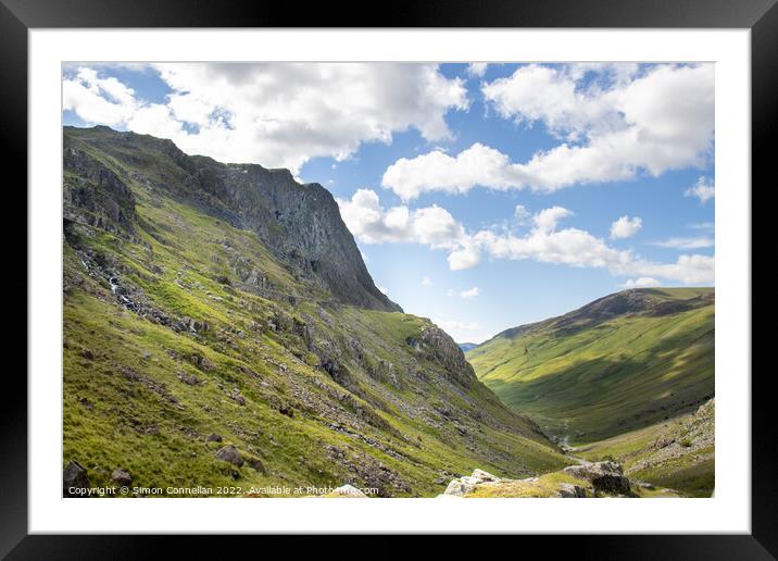 Honister pass Framed Mounted Print by Simon Connellan