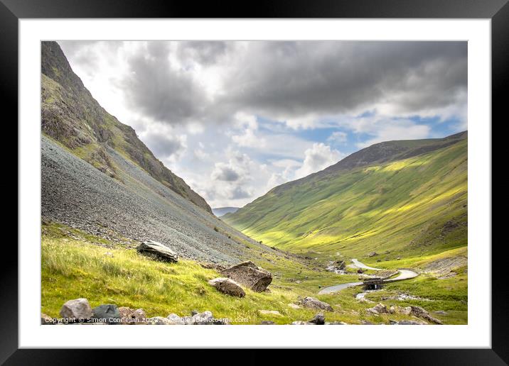 Honister Pass Framed Mounted Print by Simon Connellan