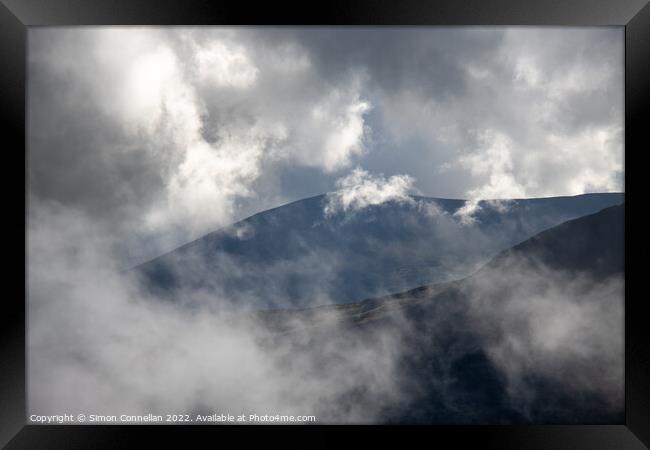 Fells and Clouds Framed Print by Simon Connellan