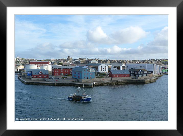 Hay's Dock, Lerwick, Shetland Framed Mounted Print by Lynn Bolt