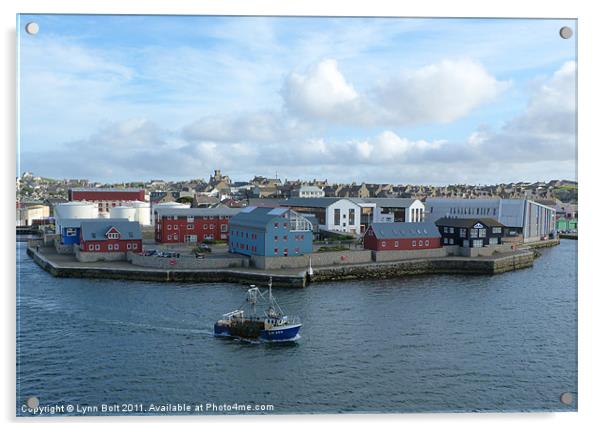 Hay's Dock, Lerwick, Shetland Acrylic by Lynn Bolt