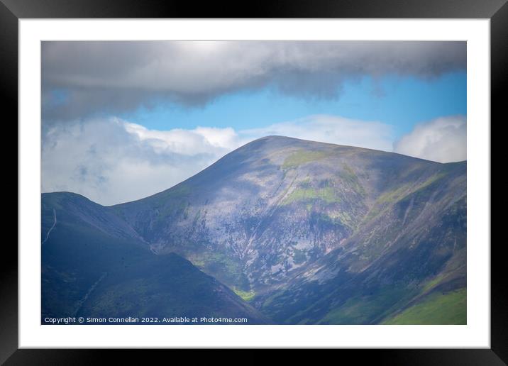 Mountain View, Skiddaw Framed Mounted Print by Simon Connellan